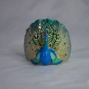 Beautiful 2016 Hallmark Peacock Collectors Ornament
